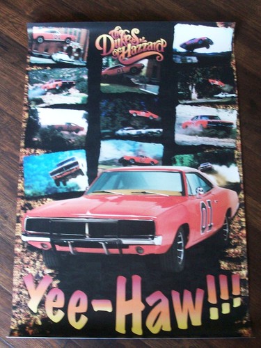 Dukes of Hazzard TV Series Action Photos 1969 Dodge Charger General Lee Poster - Picture 3 of 6