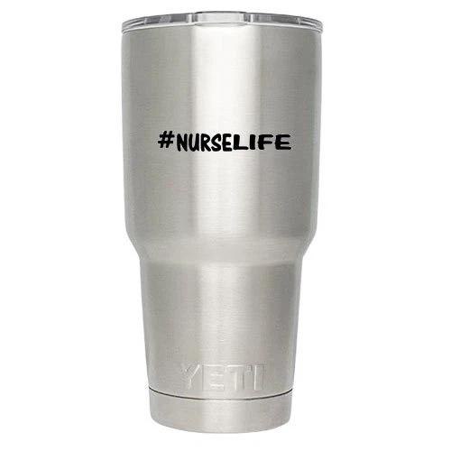 Nurse Life Decal Sticker for Trackpad Laptop Macbook Cup Mug Bottle Hashtag Art - Image 2 of 4
