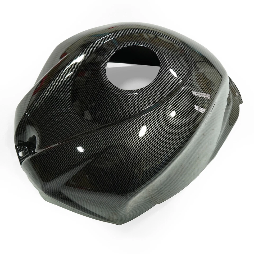 Cubierta negra del tanque de gasolina con aspecto de fibra de carbono para Suzuki GSXR1000 2007 2008 07 08 Foto 2 de 4
