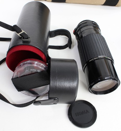 Canon AE-1 Program Film Vintage Camera 3 Lenses Vivitar Flash Film Case READ! - Picture 12 of 23