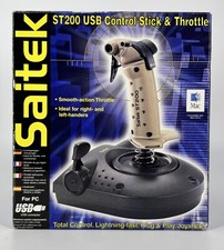 Saitek ST200 USB Control Stick Throttle Flight Stick Simulator Controller