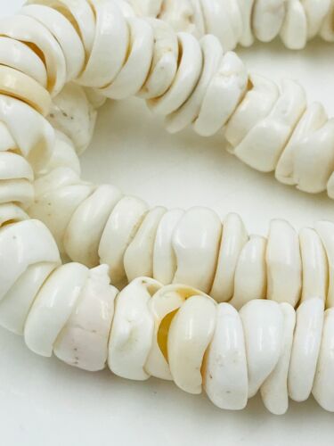 HUGE MASSIVE HEAVY 210 GRAMS 7.4 OUNCES VINTAGE HAWAIIAN PUKA SHELL NECKLACE - Picture 3 of 6