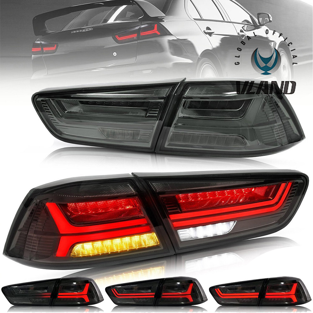 アクセサリー VLAND LED Tail Lights 2*VLAND LED Tail Lights w/Animation For Mitsubishi Lancer