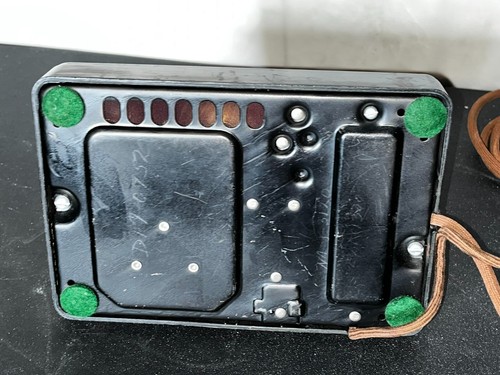 Baquelita 1950 retro negro dial giratorio teléfono de escritorio Western Electric sistema de campana F1 - Imagen 13 de 14