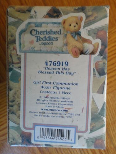 Lot of 2 Cherished Teddies Heaven Blessed This Day Girl 1st Communion & Frame - Picture 7 of 13