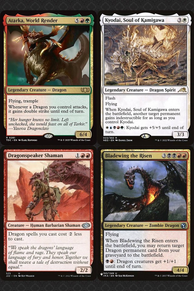 mtg dragon commander deck The Ur-Dragon Tribal Five-Color Magic  CommanderComplete and allows you to draw cards with every attack Commander 2017 - Commander Deck