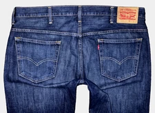 569 Levi's Loose Straight Fit Men's Blue Denim Jeans Size W 38 L 32