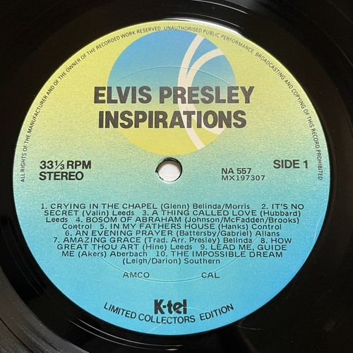 Elvis Presley Inspirations Vinyl Record 12” 33 RPM NA 557 K-tel Records 1980 - Picture 20 of 24