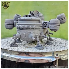 Spaceship model with interior for 28mm tabletop games stargrave mini Sci-fi