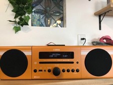 Yamaha MCR-B043 Orange Micro Component CD USB Wide FM AM Radio Bluetooth used