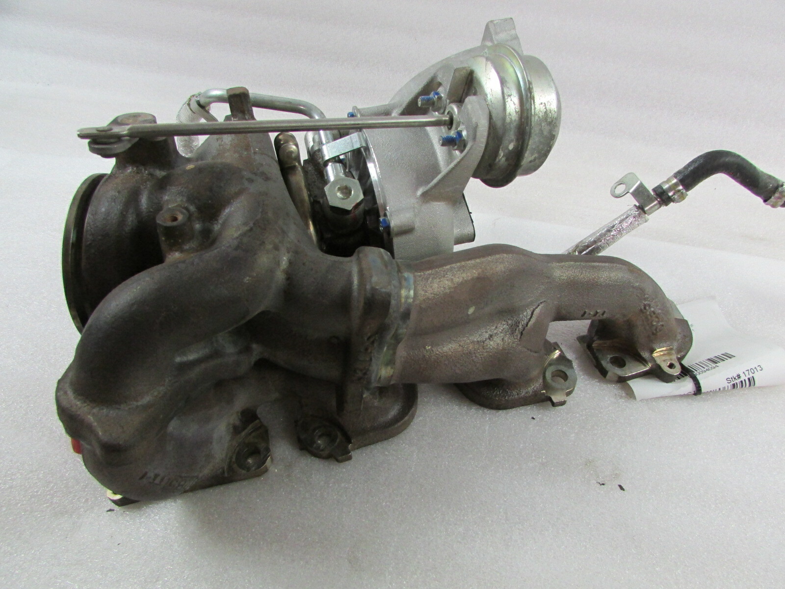 Ferrari California T, LH, Left Exhaust Manifold and Turbo, Used, P/N 317018