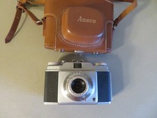 Vintage Ansco Memar Pronto 35mm Camera 1:3.5/45 Lens Leather Case Untested