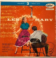 LES PAUL & MARY FORD: Les and Mary Part  3 Capitol 45 RPM, EAP 3-57---SALE