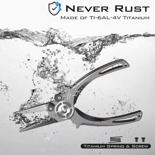 Gomexus Plier X Titanium Fishing Pliers 7'' with Leather Sheath - Bild 8 von 12