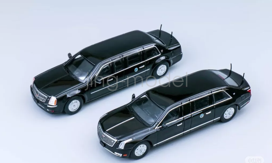 1:64 Scale 596 US President Limo One Beast Luxury Diecast Metal Toy Car Model