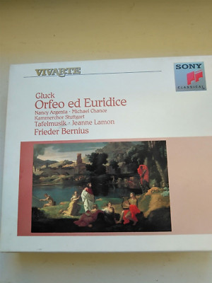2 CD Gluck Orfeo ed Euridice Frieder Bernius Nancy Argenta