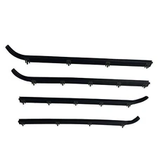 Inner & Outer Window Sweep Felts Seals Weatherstrip for 1987-97 Ford F150 F-350