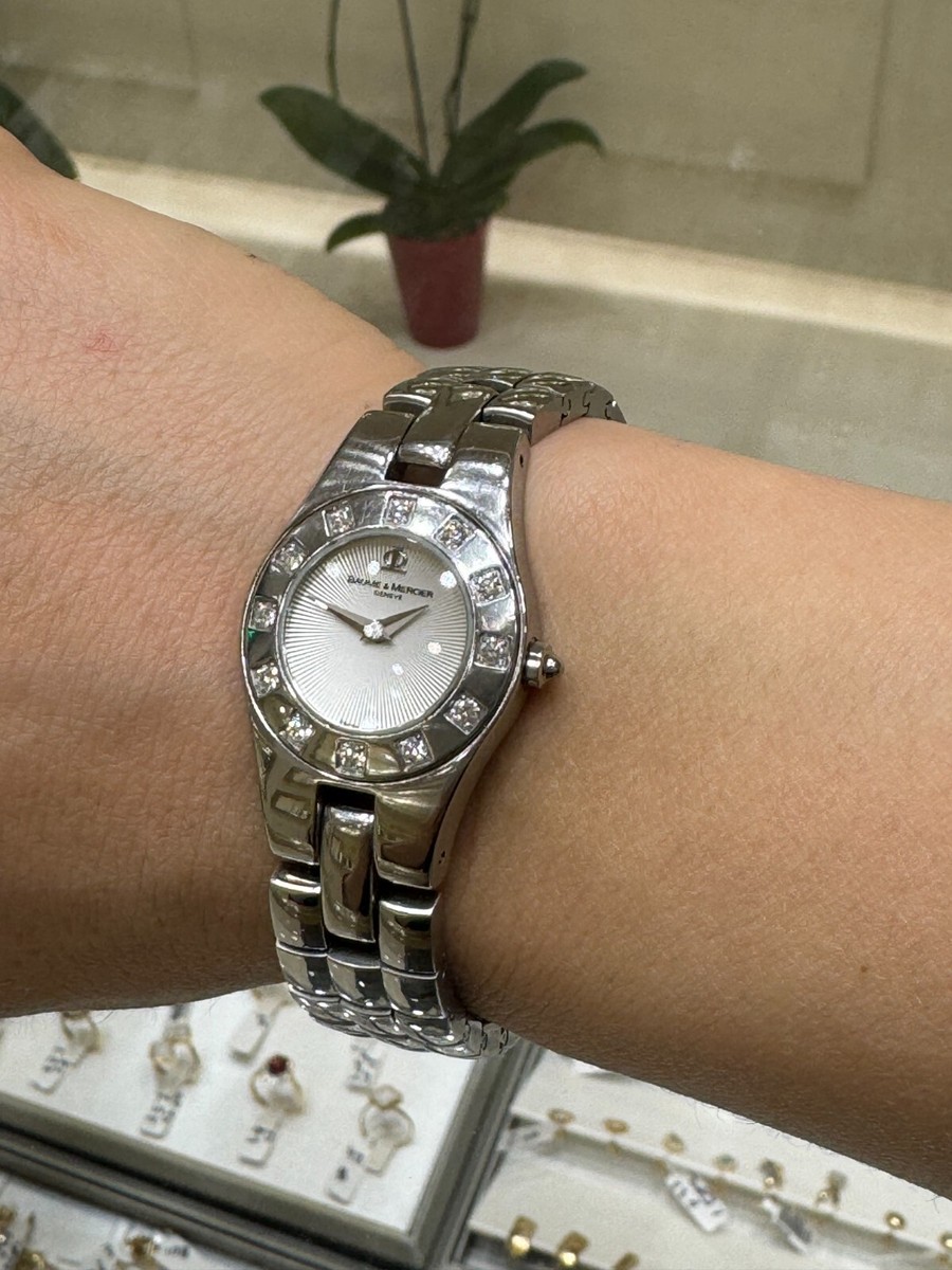 Baume & Mercier Diamonds Line Watch Ladies Quartz Swiss Made 65338