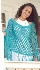 Crochet pattern copy 0709.   Womens poncho.  DK