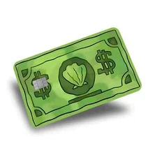 50 pack - Sea Bucks Credit Card Skin, Credit Card Sticker, Debit Card Skin