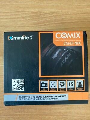 Adaptateur Autofocus Commlite EF-NEX – Canon EF Vers Sony NEX – Neuf