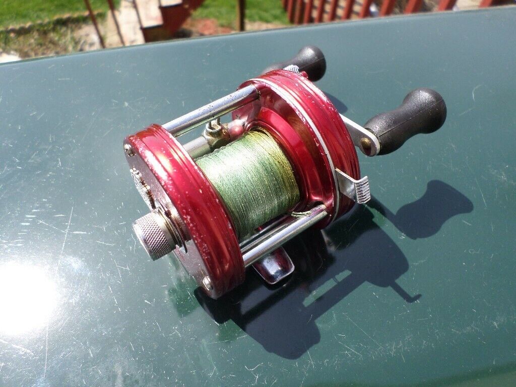 VTG Abu Garcia Ambassadeur 5000 Red Bait Casting Fishing Reel 3