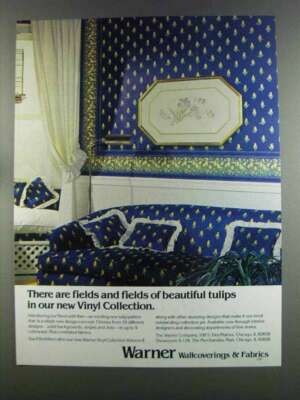 1982 Warner Vinyl Collection Ad - Fields of Tulips