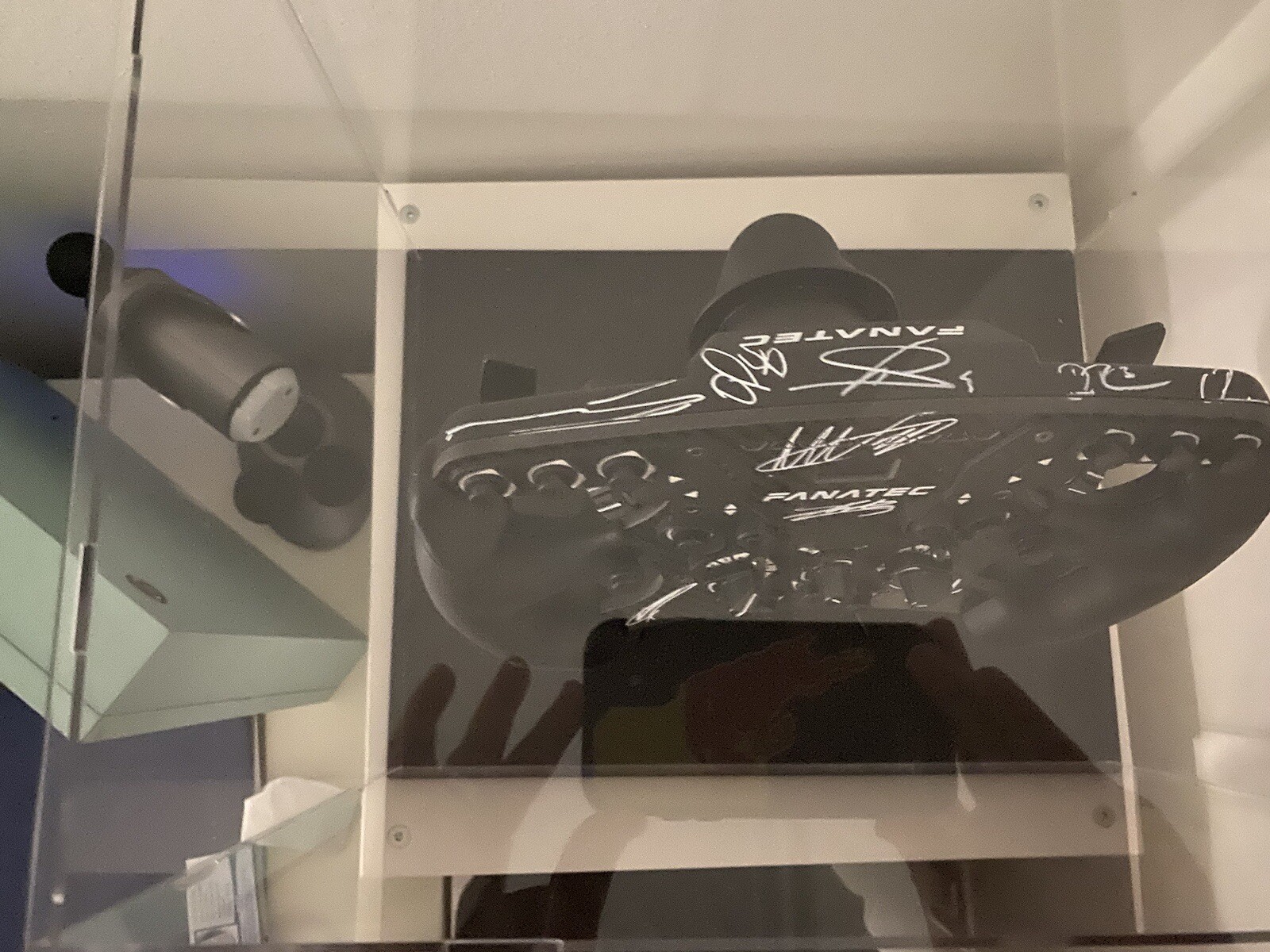 Max Verstappen &Lando Norris Signed Fanatec F1 Wheel 10 other F1 drivers PSA DNA view 8