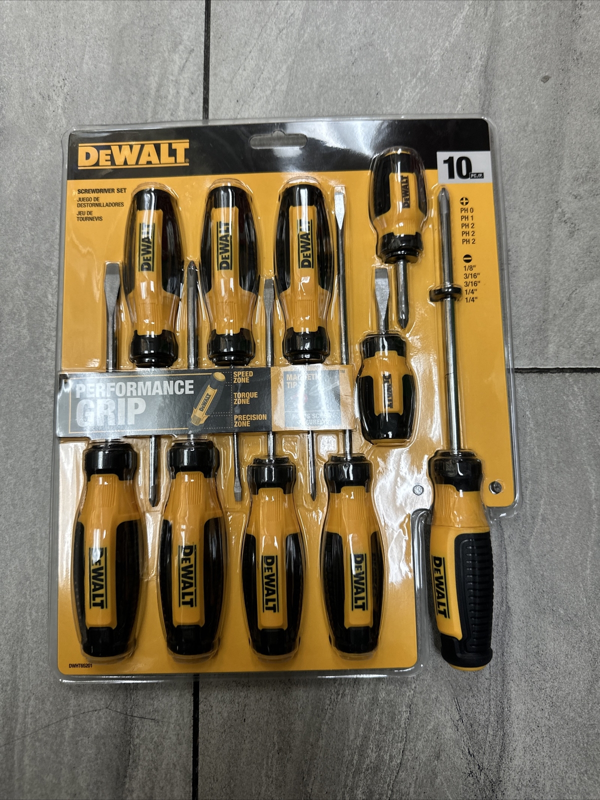 DeWalt 10Piece Screwdriver Set DWHT62513 617633001719 eBay