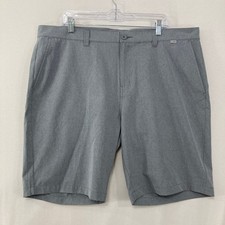 Travis Mathew Men's Golf Shorts Size 40 Grey Heather Performance Stretch
