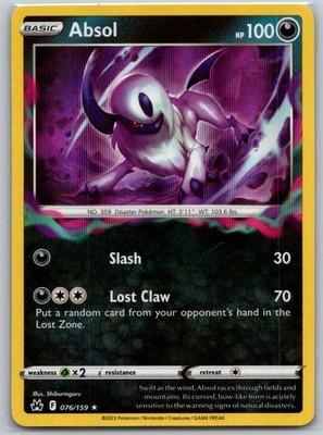 Absol 076/159 Holo Rare Crown Zenith Pokemon Near Mint