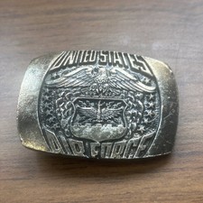 USAF Metal Belt Buckle 1980 Air Force