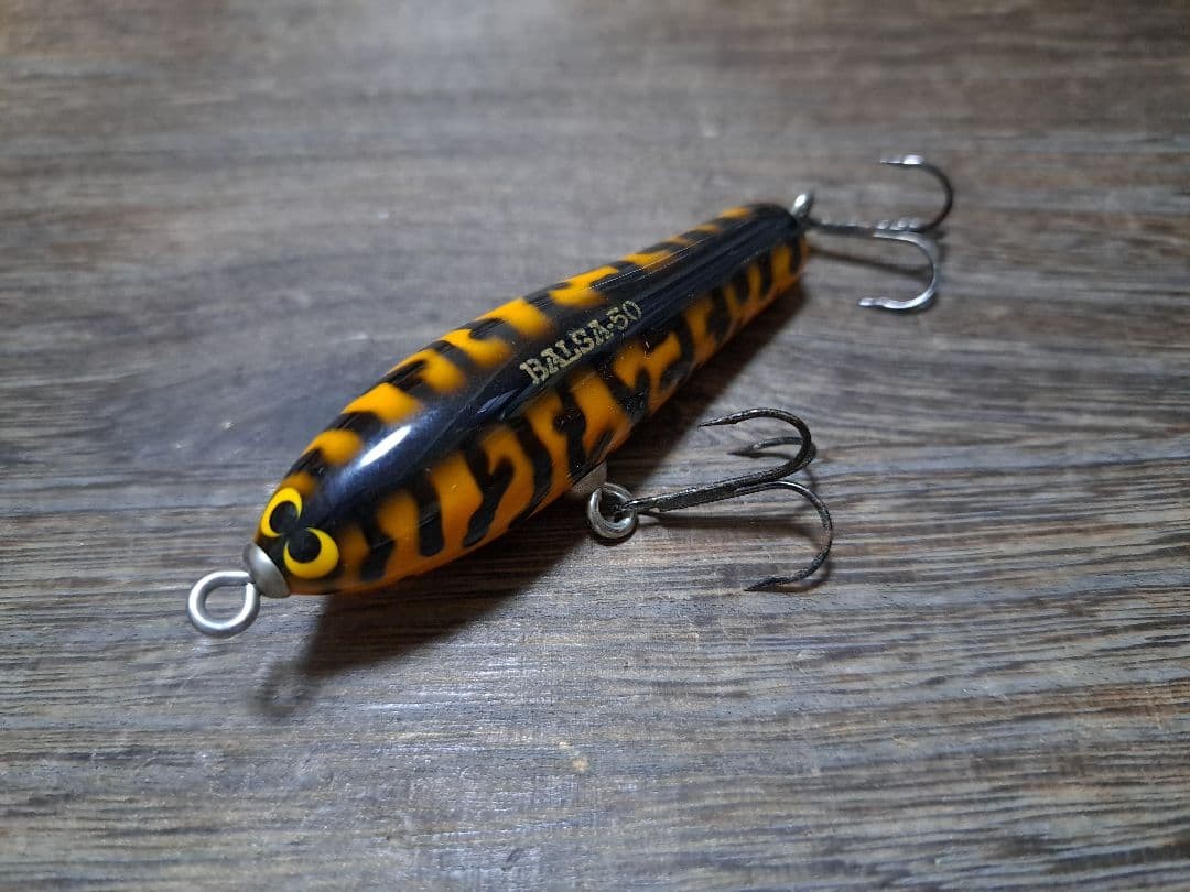 Fished, unused, in good condition, Balsa 50 Yellow Dog, set of 9 - Image 16