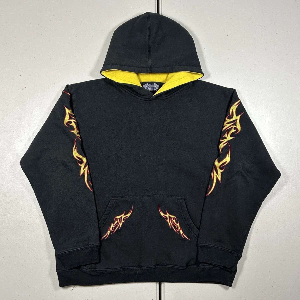 Ornate Om Red Men's Hooded Sweatshirt