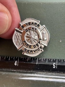5 Years Clay Fire Department Service Award Pin  (A2026A)