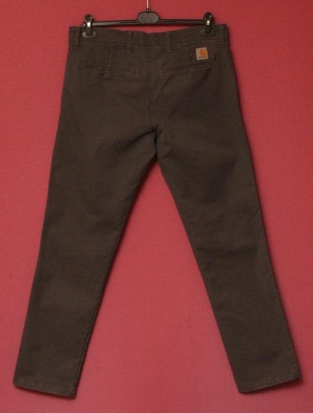 Men Carhartt WIP Trousers Grey Polyester 33 / L /
