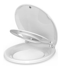 Round Toilet Seat with Toddler Seat Built in, Potty Training Toilet Seat