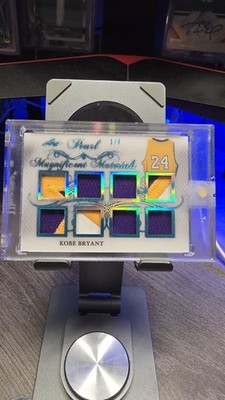 2019 Kobe Bryant Leaf Pearl Magnificent Materials 1/4 Game Used!! First On Print