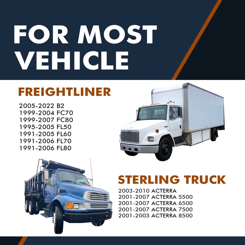 Par de 2 amortiguadores traseros para Freightliner Fl80 1991-2006 Foto 2 de 3