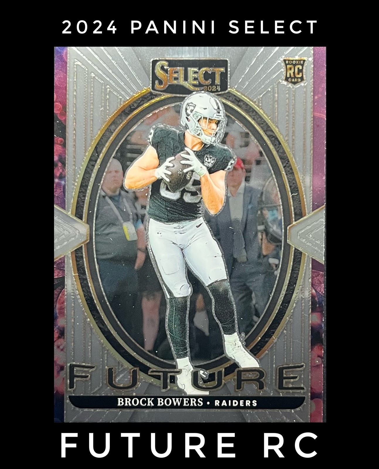 Brock Bowers 2024 Select #3 Select Future (RC) Las Vegas Raiders