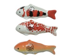 1 Dekofiguren 11cm Porzellanfigur Koifisch Ga...