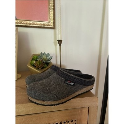 Stegmann Pure New Wool Clogs Austria Slip On Shoes Comfort Gray Women's Size 8