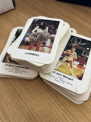 1979-80 CHICAGO BULLS Kiwanis Cue Cards Multiple Players  & RARE  Luvabull Card