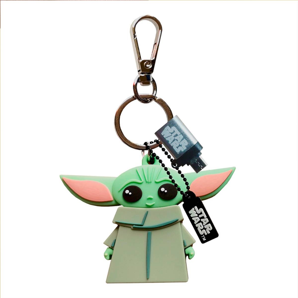 Clé USB 3.2 Grogu 32Go Wondee verte en format porte-clé pratique