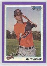 2010 Bowman Chrome Prospects Purple Refractor 133/999 Caleb Joseph #BCP55 0v9