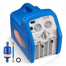 VEVOR Unità Portatile di Recupero Refrigerante Cilindro Singolo 0,75 CV HVAC