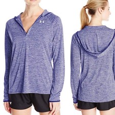 Under Armor Women  s Tech long sleeve hooded pullover jacket Activewear Size XS
