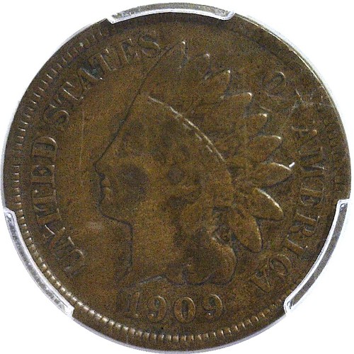 1909-S 1C Indian Head Cent PCGS VF-20 - Picture 2 of 3