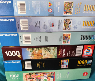 Puzzle Konvolut 6 x 1000 Teile Ravensburger/Schmidt/Heye  Keine Versandkosten