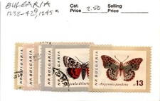 Bulgaria, Postage Stamp, #1238-1242 Used, 1245 Mint, 1962 Butterfly